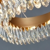 DIAMOND LIGHTING ĐÈN CHÙM AIMEE PHA LÊ OVAL HIỆN ĐẠI TRẮNG VÀNG - DCHD 1200Y