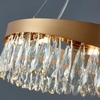 DIAMOND LIGHTING ĐÈN CHÙM AIMEE PHA LÊ OVAL HIỆN ĐẠI TRẮNG VÀNG - DCHD 1200Y