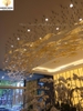DIAMOND LIGHTING ĐÈN CHÙM LÁ PHA LÊ HỔ PHÁCH HIỆN ĐẠI TRẮNG VÀNG - DTHD 009