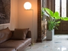 đèn sàn flos phòng khách - góc sofa