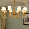 Diamond Lighting Đèn chùm đồng cao cấp trắng vàng - DCC320