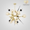 Diamond Lighting Đèn chùm chao bi vàng đen - DCH180