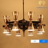 Diamond Lighting Đèn chùm hiện đại vàng đen - DCH290