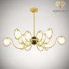 Diamond Lighting Đèn chùm hiện đại trắng vàng - DCH380
