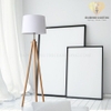 Đèn sàn 3 chân gỗ trang trí phòng khách