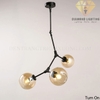 Diamond Lighting Đèn chùm hiện đại vàng đen - DCH 001