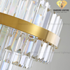 DIAMOND LIGHTING ĐÈN CHÙM PLACIA PHA LÊ HIỆN ĐẠI VÀNG TRẮNG - DCHD 044Z