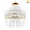 DIAMOND LIGHTING ĐÈN CHÙM PHA LÊ LUXURY TÂN CỔ ĐIỂN VÀNG TRẮNG - DC 1703/CH24