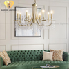DIAMOND LIGHTING ĐÈN CHÙM HADRIAN PHA LÊ CỔ ĐIỂN VÀNG TRẮNG - DC 1100L