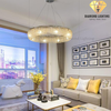 DIAMOND LIGHTING ĐÈN CHÙM ARISTOS PHA LÊ HIỆN ĐẠI BẠC TRẮNG - DCHD 1111I