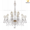 DIAMOND LIGHTING ĐÈN CHÙM PHA LÊ CAO CẤP TÂN CỔ ĐIỂN VÀNG TRẮNG - DC 1761