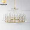 DIAMOND LIGHTING ĐÈN CHÙM HALVAR PHA LÊ TÂN CỔ ĐIỂN VÀNG TRẮNG - DC 1100Q