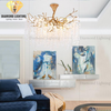 DIAMOND LIGHTING ĐÈN CHÙM HOA CORNELIA THUỶ TINH HIỆN ĐẠI VÀNG TRẮNG - DCHD 1110D