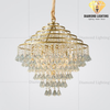 DIAMOND LIGHTING ĐÈN CHÙM MATEO PHA LÊ TÂN CỔ ĐIỂN VÀNG TRẮNG - DC 110Q