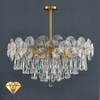 DIAMOND LIGHTING ĐÈN CHÙM ATLAS PHA LÊ HIỆN ĐẠI VÀNG TRẮNG - DCHD 1111F