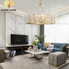 DIAMOND LIGHTING ĐÈN CHÙM HALVAR PHA LÊ TÂN CỔ ĐIỂN VÀNG TRẮNG - DC 1100Q