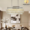 DIAMOND LIGHTING ĐÈN CHÙM LIEBER PHA LÊ HIỆN ĐẠI BẠC TRẮNG - DCHD 1100G