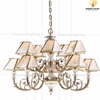 DIAMOND LIGHTING ĐÈN CHÙM ĐỒNG CỔ ĐIỂN VÀNG TRẮNG - DC 1853