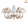DIAMOND LIGHTING ĐÈN CHÙM ĐỒNG CỔ ĐIỂN VÀNG TRẮNG - DC 1853