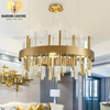 DIAMOND LIGHTING ĐÈN CHÙM BELLARIA PHA LÊ TRÒN HIỆN ĐẠI VÀNG TRẮNG - DCHD 1111L