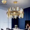 DIAMOND LIGHTING ĐÈN CHÙM BELLARIA PHA LÊ TRÒN HIỆN ĐẠI VÀNG TRẮNG - DCHD 1111L