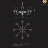 DIAMOND LIGHTING ĐÈN CHÙM PHA LÊ CỔ ĐIỂN HỒNG - DC 1774