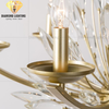 DIAMOND LIGHTING ĐÈN CHÙM LILY PHA LÊ LUXURY HIỆN ĐẠI VÀNG TRẮNG - DCHD 1100G