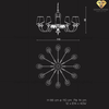 DIAMOND LIGHTING ĐÈN CHÙM PHA LÊ CỔ ĐIỂN HỒNG - DC 1774