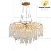 DIAMOND LIGHTING ĐÈN CHÙM NAKIA PHA LÊ HIỆN ĐẠI VÀNG TRẮNG - DCHD 110U