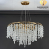 DIAMOND LIGHTING ĐÈN CHÙM NAKIA PHA LÊ HIỆN ĐẠI VÀNG TRẮNG - DCHD 110U
