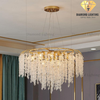 DIAMOND LIGHTING ĐÈN CHÙM NAKIA PHA LÊ HIỆN ĐẠI VÀNG TRẮNG - DCHD 110U