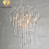 DIAMOND LIGHTING ĐÈN CHÙM SERIP FRANCESCA PHA LÊ HIỆN ĐẠI VÀNG TRẮNG - DCHD 1110A