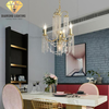 DIAMOND LIGHTING ĐÈN CHÙM GAETANO PHA LÊ TÂN CỔ ĐIỂN VÀNG TRẮNG - DC 1110S