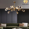 DIAMOND LIGHTING ĐÈN CHÙM NILES PHA LÊ HIỆN ĐẠI VÀNG TRẮNG - DCHD 110I