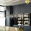 DIAMOND LIGHTING ĐÈN CHÙM TREZINA HỢP KIM HIỆN ĐẠI VÀNG BẠC - DCHD 044I