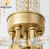 DIAMOND LIGHTING ĐÈN CHÙM GAETANO PHA LÊ TÂN CỔ ĐIỂN VÀNG TRẮNG - DC 1110S