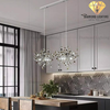 DIAMOND LIGHTING ĐÈN CHÙM TREZINA HỢP KIM HIỆN ĐẠI VÀNG BẠC - DCHD 044I