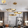 DIAMOND LIGHTING ĐÈN CHÙM TULIA HỢP KIM HIỆN ĐẠI VÀNG TRẮNG - DCHD 044J