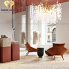 DIAMOND LIGHTING ĐÈN CHÙM HOA CORNELIA THUỶ TINH HIỆN ĐẠI VÀNG TRẮNG - DCHD 1110D