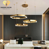 DIAMOND LIGHTING ĐÈN CHÙM TULIA HỢP KIM HIỆN ĐẠI VÀNG TRẮNG - DCHD 044J