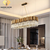 DIAMOND LIGHTING ĐÈN CHÙM JAFARI THUỶ TINH NGANG HIỆN ĐẠI VÀNG TRẮNG - DCHD 1100U