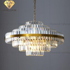 DIAMOND LIGHTING ĐÈN CHÙM PLACIA PHA LÊ HIỆN ĐẠI VÀNG TRẮNG - DCHD 044Z