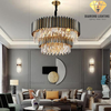 DIAMOND LIGHTING ĐÈN CHÙM LIDKA PHA LÊ HIỆN ĐẠI VÀNG XÁM - DCHD 1100S