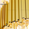 DIAMOND LIGHTING ĐÈN CHÙM GILLANI PHA LÊ HIỆN ĐẠI VÀNG TRẮNG - DCHD 1100J