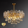 DIAMOND LIGHTING ĐÈN CHÙM ATLAS PHA LÊ HIỆN ĐẠI VÀNG TRẮNG - DCHD 1111F