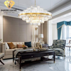DIAMOND LIGHTING ĐÈN CHÙM PLACIA PHA LÊ HIỆN ĐẠI VÀNG TRẮNG - DCHD 044Z