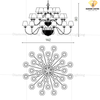 DIAMOND LIGHTING ĐÈN CHÙM HỢP KIM TÂN CỔ ĐIỂN VÀNG ĐỎ - DC 1460/CH5