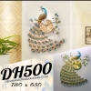 ĐỒNG HỒ TRANG TRÍ CÔNG ĐẬU CÀNH MAI NGHỆ THUẬT  DH500