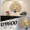 ĐỒNG HỒ TRANG TRÍ CHIM CÔNG NGHỆ THUẬT DH600