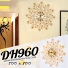 ĐỒNG HỒ TRANG TRÍ HOA MAI VÀNG NGHỆ THUẬT DH960